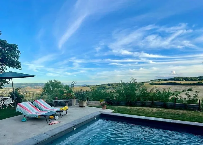 Grande Maison Familiale, Vue Incroyable Et Piscine * Saint-Babel